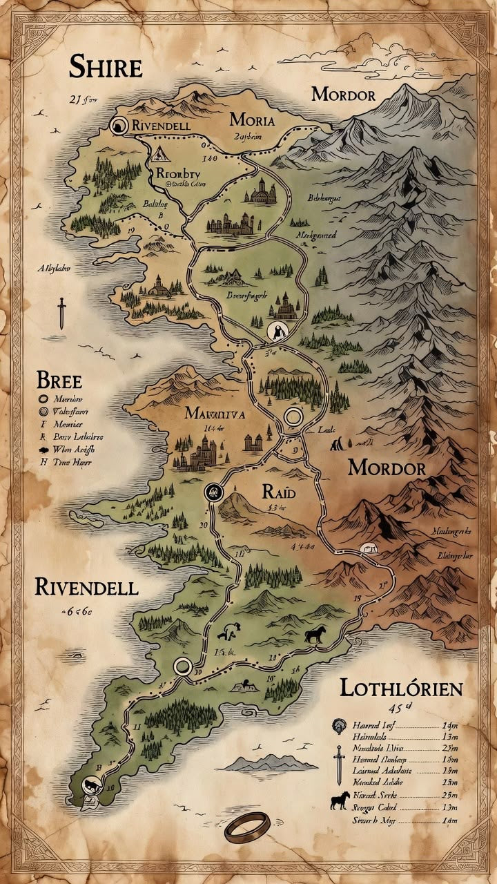 Mappa della Terra di Mezzo